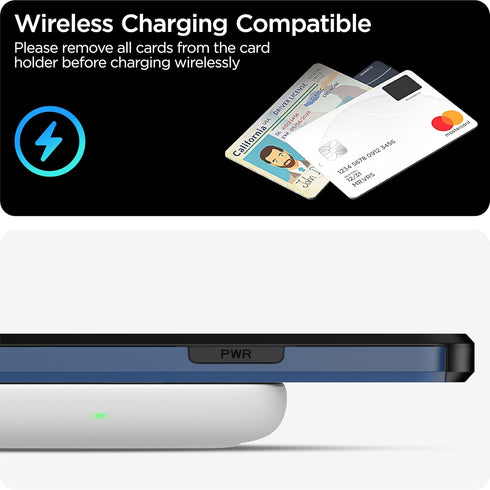 ???????? ?????? iPhone 15 Plus Case with Card Holder - Wireless Charging Compatible iPhone 15 Plus Wallet Case with Hidden Card Slot for Men and W...