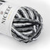 NICEEC 3 Skeins Soft Chenille Yarn Blanket Yarn for Knitting Fancy Yarn for Crochet Weaving DIY Craft Total Length 3×85m (3×93yds, 3×50g)_Black Wh...