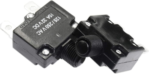 5PCS 20Amp Circuit Breakers with Push Button Reset with Quick Connect Terminals and Waterproof Button Cap...