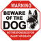 Warning Beware of Dog Sign 10 x 10 Inches - Rust Free Aluminum Dog Warning Signs, Not Responsible for Injury Or Death Warning Dog Sign for Home, B...