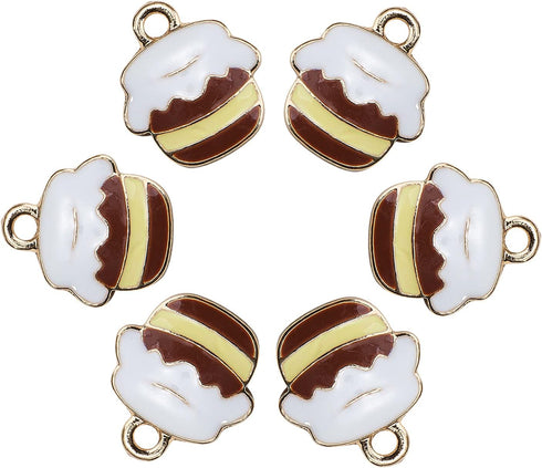 DanLingJewelry 100 pcs Honey Pot Charms Pendants for Jewelry Making or DIY Crafts...