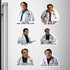 6 Pcs Doctor Phrase Magnets, Cute Meme Quote Funny Fridge Magnets for Home Kitchen Office, Adults Inspirational Refrigerator Magnets for Diet Cont...
