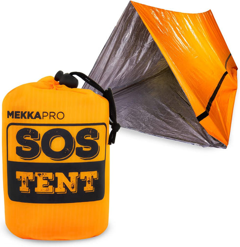 MEKKAPRO Emergency Tent Shelter - Survival Tent - 2 Person Emergency Shelter - Resistant and Ultra Lightweight Life Tent - Water and Windproof Tub...
