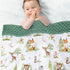 BORITAR Baby Blanket for Boys Girls Super Soft Double Layer Minky with Dotted Backing, Lovely Woodland Animal Design Blanket for Toddler Newborn 3...