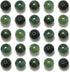 NCB 200PCS 8mm Natural Green Moss Agate Gemstone Round Spacer Loose Beads for Jewelry Making with Crystal Stretch Cord (Green Moss Agate, 8mm 200B...
