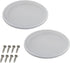 2pcs Round Ceiling Speaker Grill Covers for 8 Inch Speaker with Screws(White)......