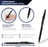 Pacific Arc Chromagraph Metal Mechanical Pencil .7 mm Black Barrel Mechanical Pencil with Built In Adjustable Pencil Grade, Lead Pencil Holder for...