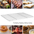 P&P CHEF Baking Rack Pack of 2, Stainless Cooling Rack for Cooking Baking Roasting Grilling Drying, Rectangle 8.6'' x 6.2'' x0.6'', Fits Small Toa...