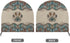 Boho Paw Print Industrial Fan Cover, Waterproof & Dustproof Cover Suitable for 24" High Velocity Movement Heavy Duty Drum Fan, Heavy Duty Outdoor ...