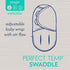 SwaddleMe Luxe Perfect Temp Swaddle with 100% Organic Cotton - Small/Medium, 1 Pack, Basket Weave, 0-3 Months...