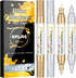 Permanent Paint Pens, 4 Pack Dual Tip Oil Based Paint Markers (0.7mm&3mm), Waterproof, Quick Dry, Fine Tip Paint Pens for Rock Painting, Wood, Pla...