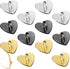 12 Pcs Cell Phone Charm Hook Finger Rings Adhesive Phone Finger Grip Loop Stand Metal Phone Charm Rings Sticky Heart Ring Phone Holder Heart Phone...