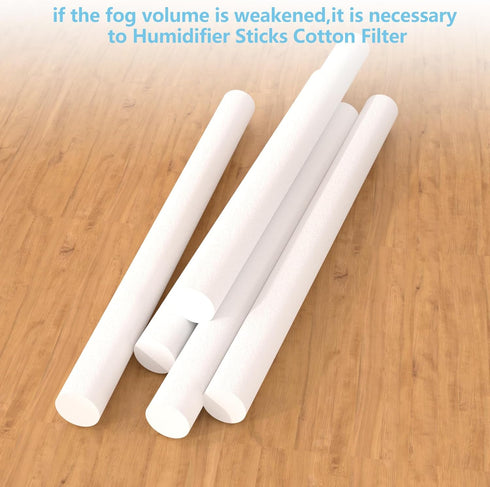 Humidifier Cotton Sticks Filter Replacement, Refill Sticks Filter Replacement Wicks for Cool Mist Humidifier Portable Diffuser USB Mini Humidifier...