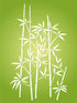 Bamboo Stencil, 10 x 16 inch (L) - Classic Oriental Plant Leaves Wall Stencils for Painting Template...