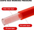 Hromee 1/4-Inch x 10ft Polyurethane Recoil Air Hose with Fittings Compressor Hose with 1/4 in. Industrial NPT Coupler and Plug Kit, Red...