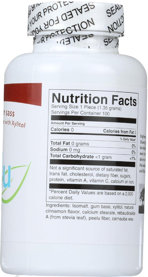 the Peelu Co. Chewing Gum, Cinnamon Sass, 100-Count...