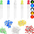 250PCS LED Diode 3mm LED Light Emitting Diode 2pin RoundIn-line LED Bead Assembly Mix Color (Red, Yellow, Blue, Green and White 5 Colors)...