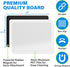 Magnetic Dry Erase White Board Sheet for Fridge 12x8 in, with Stain Resistant Technology, includes 3 Markers and Big Eraser with Magnets, Small Re...