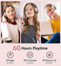 9S Over Ear Bluetooth Headphones, 60 Hours Playtime, Hi-Fi Stereo, Deep Bass, Microphone, Foldable, Rose Gold...