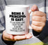 Retreez Funny Mug - Being a Principal is Easy Except the Bike is on Fire 11 Oz Ceramic Coffee Mugs - Funny, Sarcastic, Inspirational birthday gift...