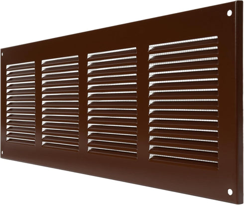 Vent Systems 16" x 6'' Inch Brown Air Vent Cover Metal Air Return Grill with Built in Pest Guard Screen HVAC Vent Cover for Home Improvement Vent ...