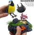 Tipmant Cute Electronic Birds Toys Pets Simulation Realistic Move Chirp Electric Office Home Desk Decor Decoration Kids Birthday Gifts (Blue & Yel...