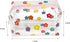 Cute makeup bag, transparent portable makeup bag, waterproof toiletries storage bag, large capacity pen bag (Colorful flowers)...