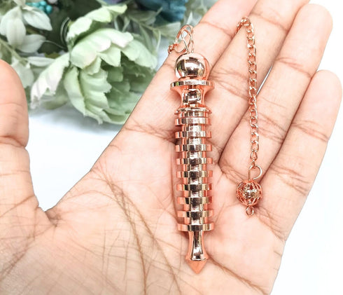 9 Isis Copper Metal Dowsing Pendulum – Energy Healing Tool for Reiki, Divination, Chakra Balancing & Spiritual Practices – Precision Radiesthesia ...