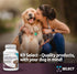 Multi-Formula Dog Supplement for Smaller Dogs - 10mg HMR Lignans, 1mg Melatonin, 20mg Milk Thistle - Helps Heart, Liver, Digestion, Skin & Coat He...