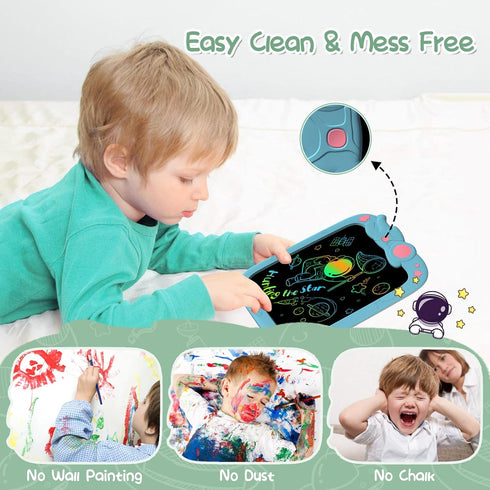 LCD Writing Tablet for Kids 9 Inch Erasable Drawing Tablet Reusable Colorful Drawing Pad for Kids Educational and Learning Toddler Toys for Boys G...