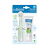 Dr. Brown's Infant-to-Toddler Training Toothbrush Set, Mint Elephant with Fluoride-Free Strawberry Baby Toothpaste, 0-3 Years...