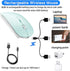 Bluetooth Wireless Mouse for Mac Laptop Chromebook Windows Desktop Computer Notebook PC MacBook iPad Pro Air, Rechargeable Wireless Mouse(Blue)...