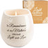 Pavilion Light Your Way Memorial Ceramic Vessel - 100% Soy Wax Candle with "In Remembrance Of My Mother's Eternal Light And Love" Text, Decorative...