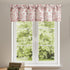 VOGOL Valances for Kitchen, Red Leaf Print Linen Textured Valance for Curtain Panels for Windows, Rod Pocket, 52x12, One Panel...