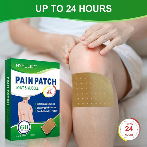 Heat Patches, 60 Count Warming Herbal Plaster Maximum Strength Joint Patches, 24 Hour Long Lasting Heating Joint Soreness Relieving Patch for Back...