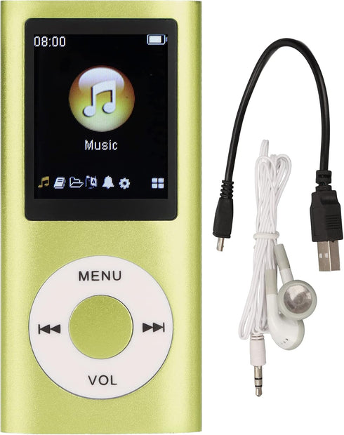 MP3 Music Player, MP3 Player, Portable MP3 Players, Slim 1.8 Inch LCD Screen, with Earphone, Supports MP3, WMA, FLAC, APE, AAC, OGG and ACELP, Sup...