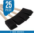 US Art Supply 1 inch Foam Sponge Wood Handle Paint Brush Set (Value Pack of 25) - Lightweight, durable and great for Acrylics, Stains, Varnishes, ...