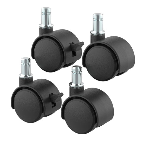 Trash Can Mobile Attachable Wheels Replacement for 8 Gallon to 23 Gallon iTouchless Trash Cans, for Stainless Garbage Can Wheels Parts - 4 Pcs...