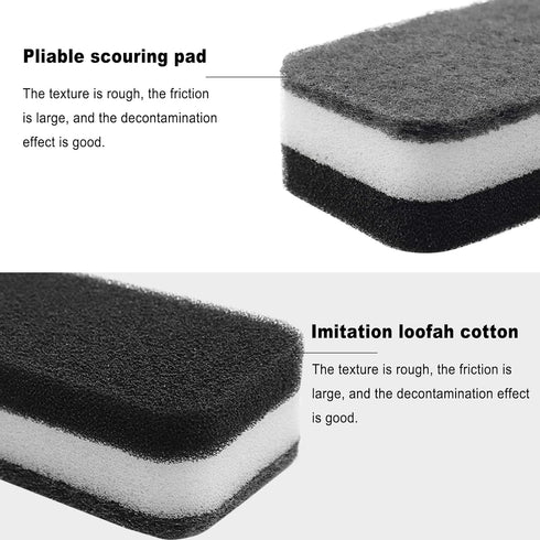 Kitchen Dishwashing Sponge Individually Wrapped Sponges, Bulk Non Scratch Scouring Pad Odor-Free Dish Sponges for Washing Dishes Wipes for Househo...