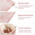 Flower Makeup Bag Travel Large Floral Cosmetic Bags for Women Cute Makeup Pouch Zipper Cosmetic Pouch for Purse Embossed Pink Aesthetic Makeup Org...