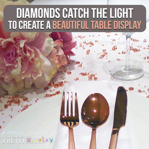 Luxury Rose Gold Party Decorations; Sparkling Confetti, Table Decor & Vase Filler for Elegant Wedding Centerpiece Arrangements...