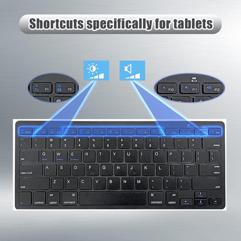 Bluetooth Keyboard for Mac Ultra-Compact Wireless Keyboard, Compatible with MacBook Pro/Air, iPad Laptops and PCcompatible Windows Android (Black)...