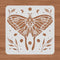 BENECREAT 12x12" Moth Plastic Stencils Moon Star Grass Drawing Templates for Wood Wall Painting and Scrapbooking...