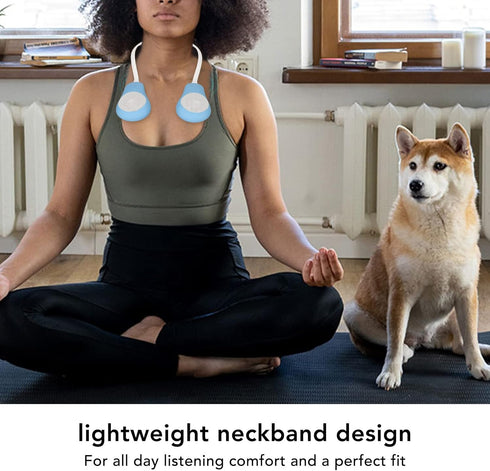 Neckband Bluetooth Speaker, Hands Free Wireless Wearable Speaker, True 3D Stereo Sound Around The Neck Speaker, Portable Neck Bluetooth Soundwear ...