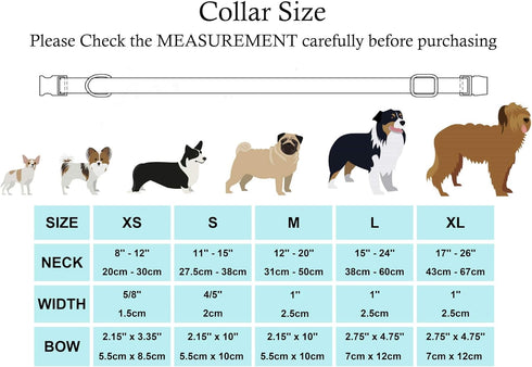 Dog Collar with Bow, Blue Dinosaur Bowtie Dog Collar, Adjustable Pet Gift Collars for Small Medium Large Dogs...