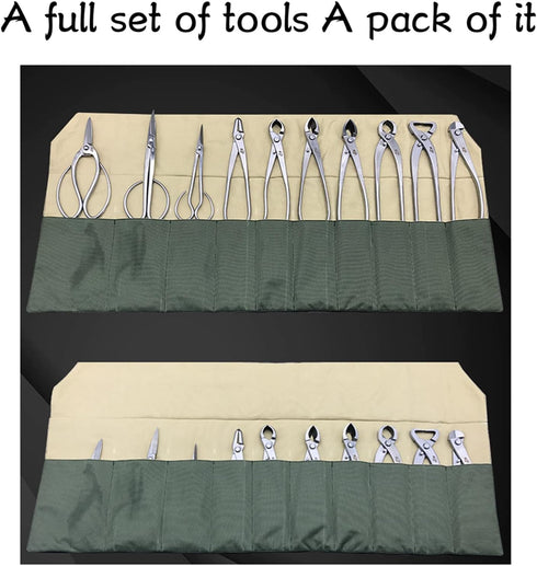 Multi-Functional Bonsai Tool Organiser - Compact and Durable - Waterproof Canvas Bonsai Tool Bag - Ideal for Organising and Protecting Your Bonsai...