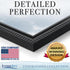 Icona Bay 8x10 Black Picture Frame Beautifully Detailed Molding, Contemporary Picture Frame Set, Wall Mount or Table Top, Inspirations Collection...