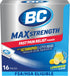 BC MAX Strength Fast Pain Relief Powder, Lemonade Flavor Aspirin 500mg and Acetaminophen 500mg Dissolve Packs, 16 Count...