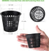 ORIMERC 25 Pack 3 inch Net Cup Pot with 25 feet Hydroponic Self Watering Wick & 25 Pcs Plant Label Aquaponics Mason Jar Insert Orchid Rimmed Nette...