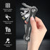 Key Organizer Key Chain - Minimalist Compact 10 Keys Holder, Carbon Fiber Lightweight Key Case with Belt Clip for Men...